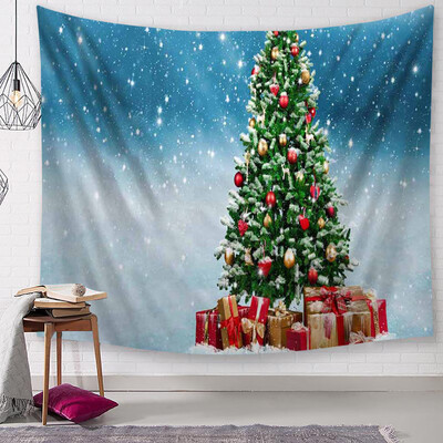 

Tailored Christmas Tapestry Santa Print Wall Hanging Tapestry Art Home Decor
