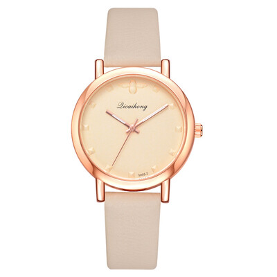 

Womens fashion alloy PU fashion watch wish new ladies trendy quartz watch