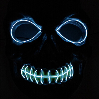 

Drop Shipping Light Emitting Mask Custom Halloween Cold light Line V light-emitting Mask Creative Flash Masks