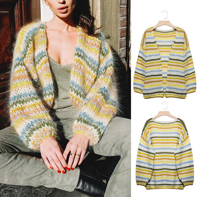 

Womens Cardigan Knitted Sweater Shawl Coat Jacket Outwear Jumper Long Sleeve