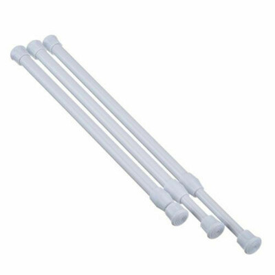 

Telescopic Net Voile Tension Curtain Rail Pole Rod Rods Spring Loaded Extendable
