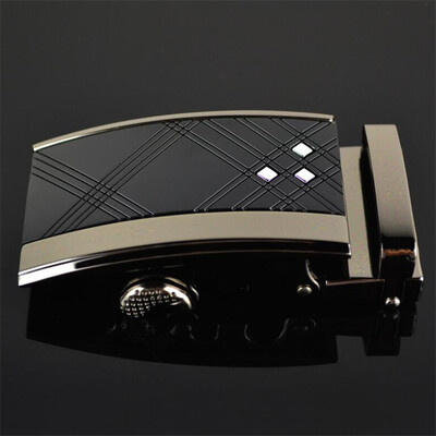 

Fashion Mens Business Alloy Automatic Buckle Unique Men Plaque Belt Buckles for 35cm Ratchet Men Apparel Accessories g1