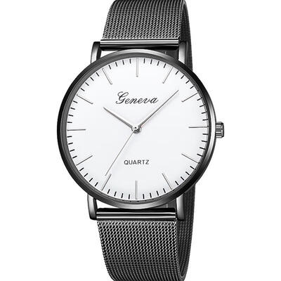 

Relogio Feminino Geneva Women Watches Luxury Mesh Band Stainless Steel Analog Quartz Wristwatch Woman Lady Rose Gold Watch