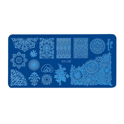 

Nail Stamping Print Plate DIY Nail Art Gel Polish Manicure Template Stencil