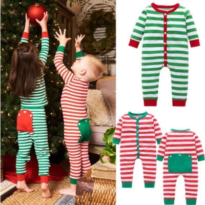 

Cute Baby Girls Boys Christmas Pajamas Set Kids Sleepwear Nightwear Outfits