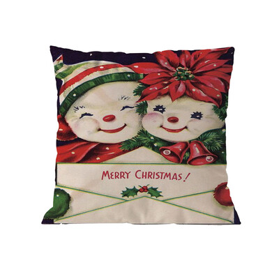 

Tailored Christmas Cotton Soft Pillow Case Sofa Waist Throw Cushion Cover Home Decor