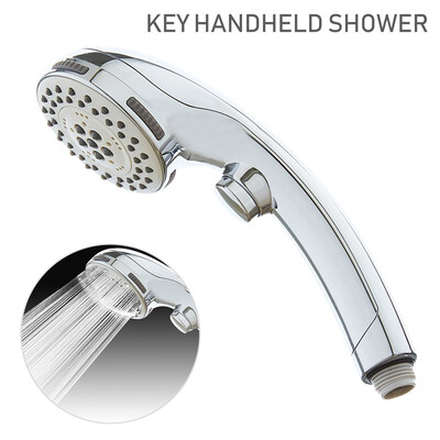 

New 7 Mode Chrome Bathroom Water Saving Pressure Hand Held Shower Head Sprayer Sprinkler