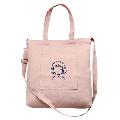 

Women Canvas Shoulder Bag Painting Printing Ladies Shopping Bags Feminina Simple Eco Painting Cloth Handbag Tote YJ
