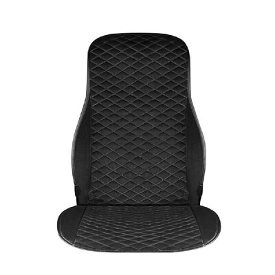 

Car Electric Heating Seat Pad Vehicle Universal 12V Cushion Office Winter Keeping Warm Rhombus Double Seat Brown