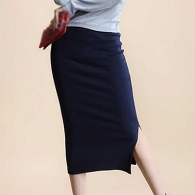 

Womens Casual Solid Midi Slim Fit Pencil Tight Sexy Office Work Business Skirt