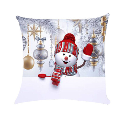 

Tailored Christmas Snow Happy Santa Claus Super Soft Pillow Case Cushion Cover