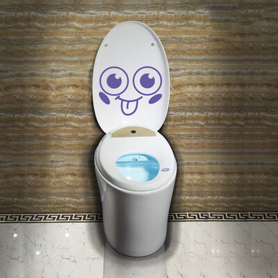 

Toponeto Lovely Smiling Face Free Decoration Fashion Bedroom Home Toilet Toilet Stickers