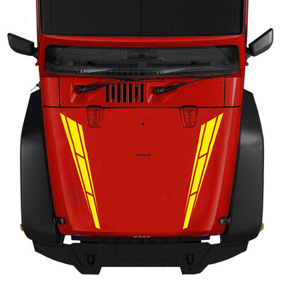 

Hood Racing Sports Stripe Cover Vinyl Decals Graphics Bonnet Stickers Accessory