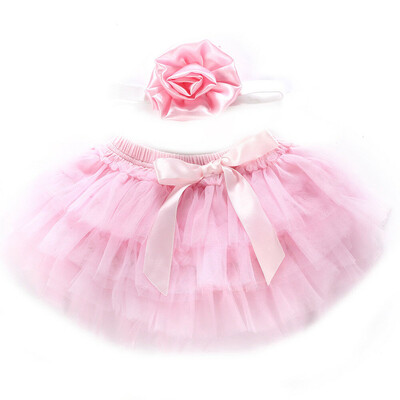 

Infant Baby Girl Newborn Tutu Lace Birthday Dress Skirt Flower Headband Costume