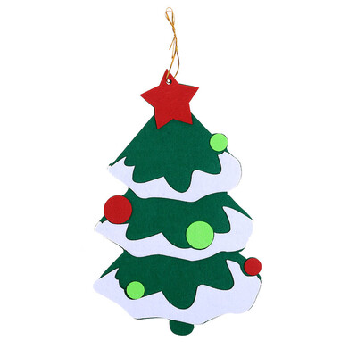 

Toponeto Santa Claus Christmas Decorations Snowman Deer Christmas Felt Ornament Pendant