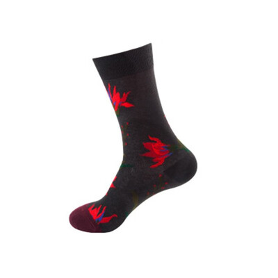 

Hot fashion Drop shipping Autumn winter Retro Women New Art Van Gogh Mural World Famous Oil Painting Female Socks Funny Socks