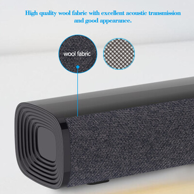 

S100 Bluetooth 42 TV Soundbar HiFi Speaker Stereo Wireless Sound Bar with Remote Control Support CoaxialFiberRCA Audio Input Cl