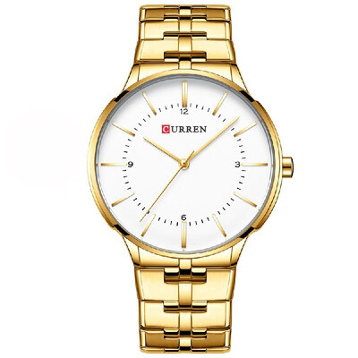 

CURREN 8321 Watch Quartz Men Gentlemen Brand Stainless Steel Daily Waterproof Round Dial Wrist Fashion Business Watch