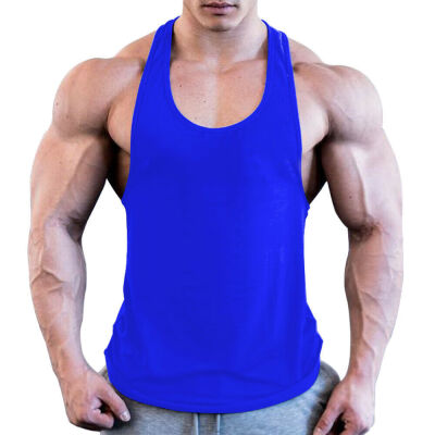 

Mens Bodybuilding Stringer Tank Top Y-Back Gym Workout Sports Vest Shirt Clothes