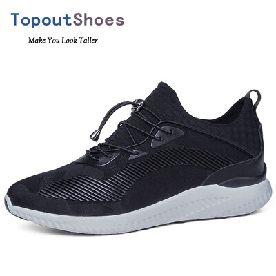 

32inch Hidden Lift Sneakers Lightweight Men Height Increasing Fashion Trainers Slip On Casual Sport Shoes Add Your Taller 8cm