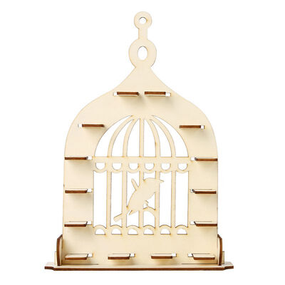 

DIY Wooden Display Stand Bird Cage Shaped Chocolate Display Tree Stand Wedding Centrepiece Decoration Bruiloft Decoratie