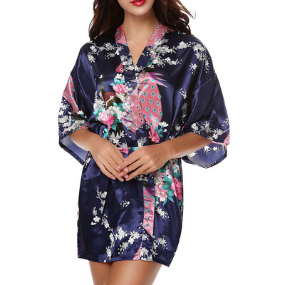 

Sexy Women Silk Satin Kimono Robe Bathrobe Nightgown Loungewear