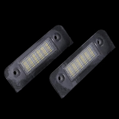 

Pair Error Free 18 3528 SMD LED License Plate Light Lamp for Ford Mondeo MK2 Fiesta Fusion