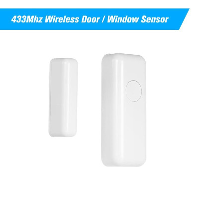 

433Mhz Wireless Door Window Sensor Door Intrusion Detector Compatible with 433Mhz IP Camera Home Security Alarm