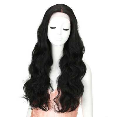 

Noble Synthetic Lace Front Wigs Long Natural Wave 30inch Omber Rainbow Color Pink Hair Wigs Heat Resistant Fiber Cosplay Wigs