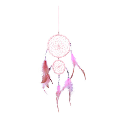 

Double Ring Shell Dream Catcher Feather Car Wall Hanging Decoration Craft