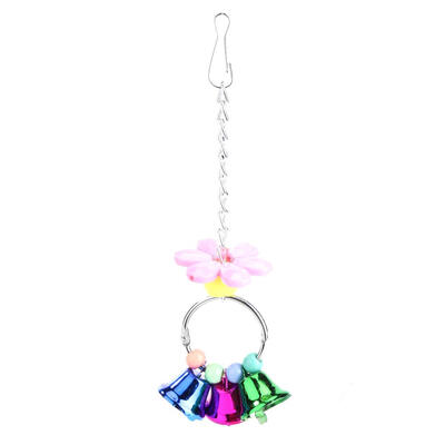 

Pet Parrot Bird Toy Plastic Chain Bell Chew Bite Resistant Cage Toys