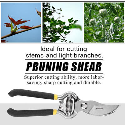 

Greensen 8" Carbon Steel Pruning Shears Cutter Home Gardening Plant Scissor Branch Pruner Hand Tool