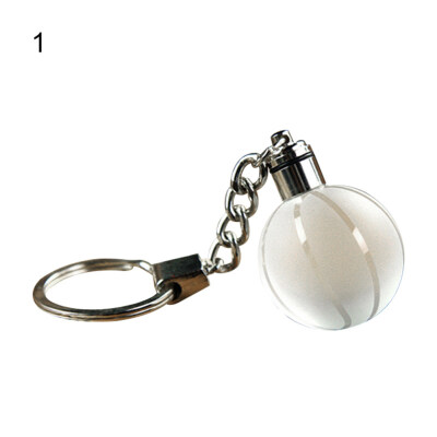 

LED Light Christmas Ball Key Chain Football Basketball Globe Key Ring Gift Decor