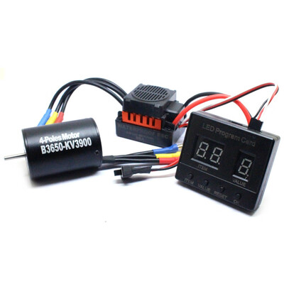 

Tailored B3650 3900KV Brushless Motor60A ESC Program Card Combo For 110 RC Car Truck