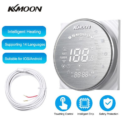 

KKmoon Digital Underfloor Heating Thermostat for Electric Heating System Floor & Air Sensor with WiFi Connection & Voice Control E