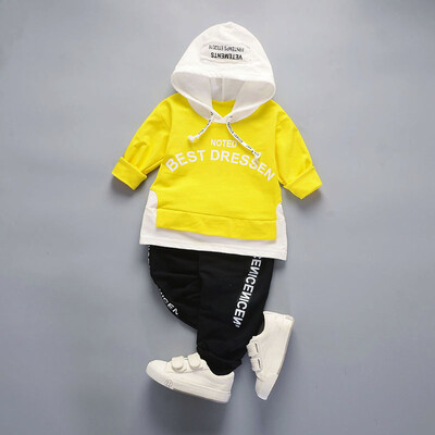 

2Pcs Infant Toddler Baby Boys Girls Hoodie Tops Pants Outfits Clothes Set