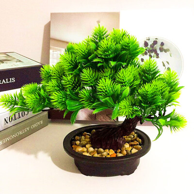 

Artificial Plant Potted Pine Home Office Plastics Shops Room Decoration Vivid