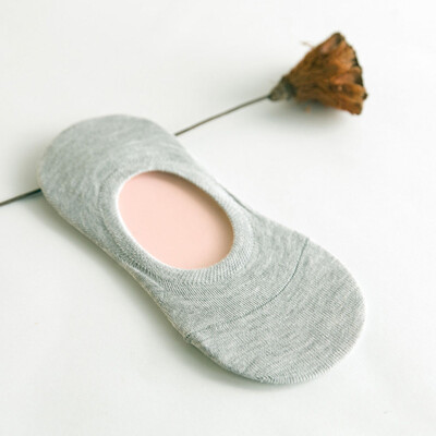 

Summer Invisible Socks Womens Boat Socks Candy-colored Silicone Non-slip Shallow Solid Color Female Socks Wholesale