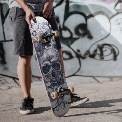 

〖Follure〗Thickened Matte Non-slip Wear Resistant Skateboard Stickers Laptop Luggage Decal