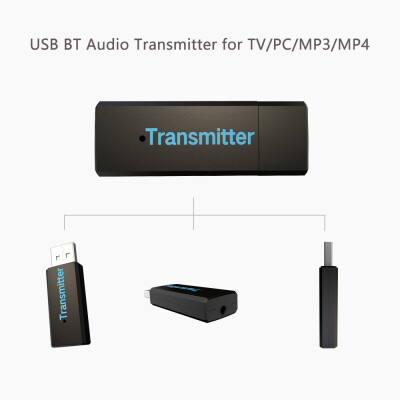 

KN-316 Bluetooth Audio Transmitter Bluetooth Adapter for TV PC MP3 MP4 with USB Interface 35mm AUX Cable RDA Cable