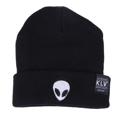 

Unisex Embroidered Alien Pattern Knitting Hat Warm Keeping Hat