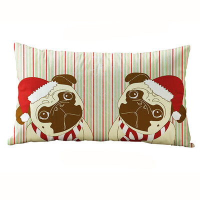

Siaonvr Christmas Rectangle Cotton Linter Pillow Cases Cushion Covers