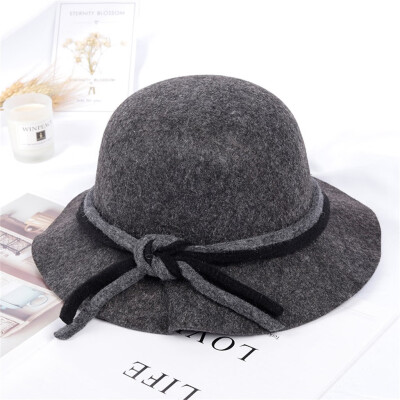 

Tailored Female Autumn Winter Fashion Casual Hat Dome British Top Hat