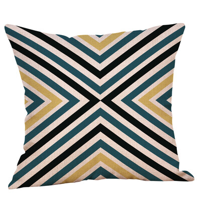

JPGIF Geometric Printed Cotton Linen Throw Pillow Cases Sofa Cushion Cover Home Decor