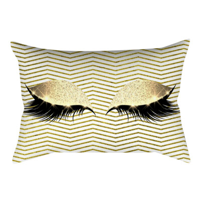 

〖Follure〗Eyelash Out Soft Velvet Cushion Cover 30x50cm Marble Pillow Cases