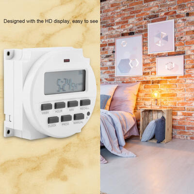 

Greensen 12V Digital Electric Durable Programmable Smart Control Switch Timer