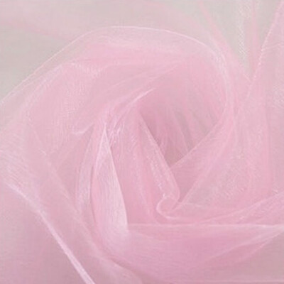 

Gobestart 500CM48CM Organza Sheer Organza Fabric For Wedding Backdrop Decoration