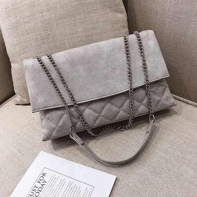 

Spring&summer temperament bag female 2019 new Korean fashion wild casual simple shoulder slung rhombic chain bag