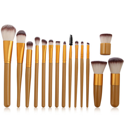 

〖Follure〗15Pc Makeup Brushes Set Powder Foundation Eyeshadow Eyeliner Lip Cosmetic Brush