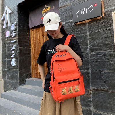 

Pikachuins Xiaoqingxin Bookbag Female Korean version of ulzzang Senior High School Students Sen Department Junior High School Shou